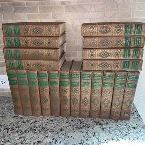 1936 Vintage THE WORLD'S GREATEST LITERATURE 20-Vol. Set Complete - Imagen 1 de 6