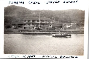 Vtg Photo US Navy 1946 Colon Panama Canal Zone Pacific Atlantic Ocean Military - Picture 1 of 1
