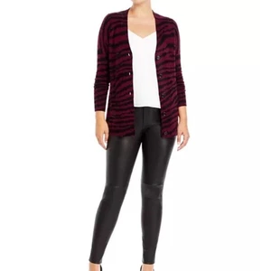 C by Bloomingdale’s 100 % Kaschmir Zebramuster Strickjacke – Größe XL – EUC - Bild 1 von 12