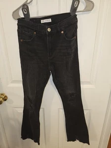 Girls Zara Jeans Ripped Knee And Bottom Style Size 11-12 C28 - Picture 1 of 5