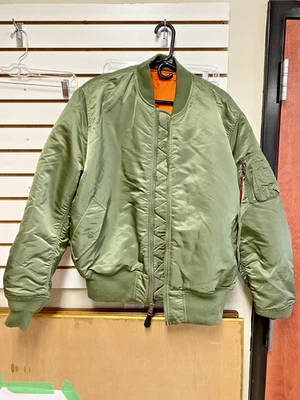alpha industries jacket mens ma-1 size large USAF - Image 1 of 4