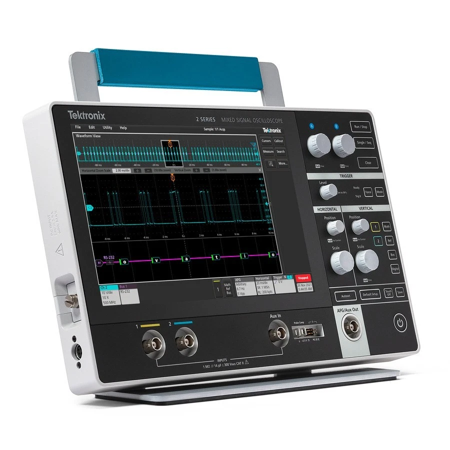 Tektronix MSO22 2-BW-70 MSO Oscilloscope – 70 MHz, 2-Ch, 2.5 GS/s, 10 Mpts - Image 1 of 4