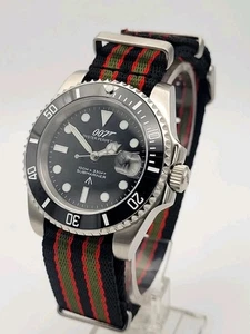 James Bond 007 Ltd Ed  'GOLDFINGER' Seiko TMI NH35A Auto Movt Watch Ocean. NATO. - Picture 1 of 18