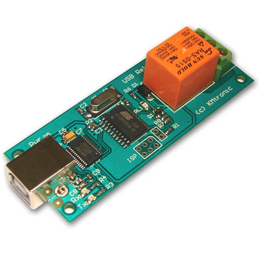 KMTronic USB One Relay Controller, RS232 Serial controlled, PCB - Image 1 of 1