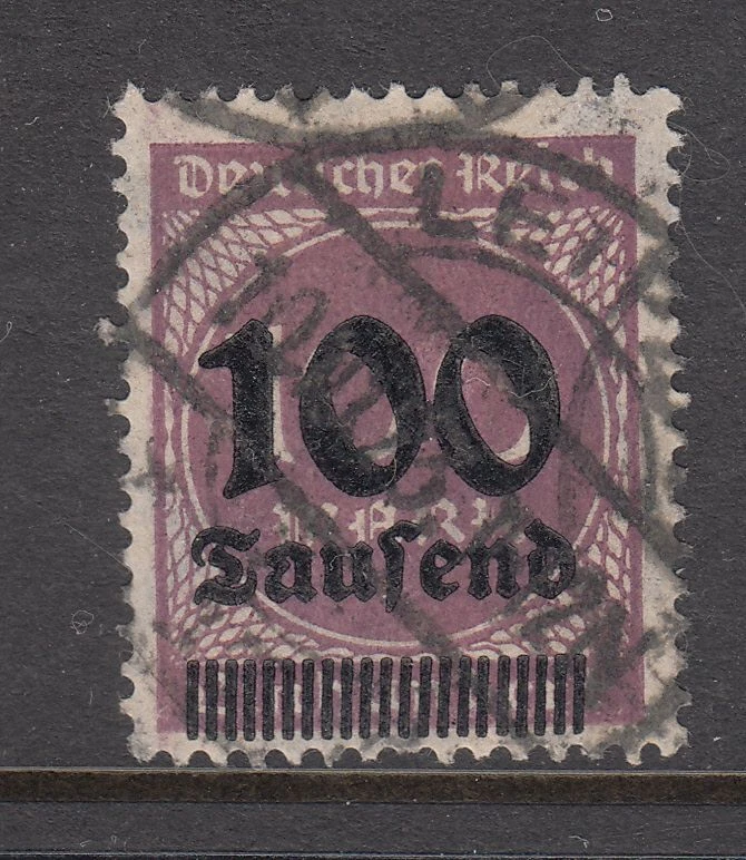 Germany - 100T on 100m Numerals Issue (Used) 1923 (CV $7) - Image 1 of 1