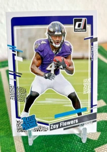 2023 Panini Donruss Rated Rookie Zay Flowers Baltimore Ravens - Bild 1 von 2