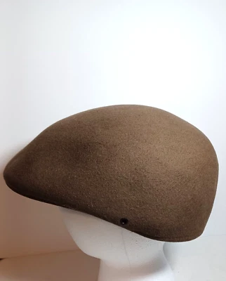 Pendleton 100% Wool Solid Brown Newsboy Cap Cabbie Driving Gatsby Golf Hat - Image 1 of 4