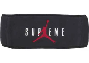 Authentic Supreme New York x Nike Jordan Athletic Headband Black / Red FW24 - Picture 1 of 1