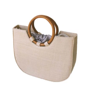 WomenTravel Bags Travel Handbags Women Beach Straw Bag Straw Handbag - Picture 1 of 12
