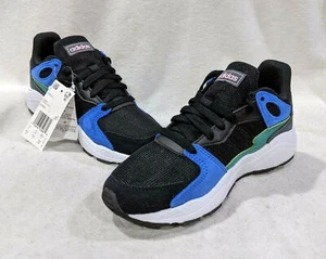 adidas Chaos J Black/Blue/Multi Boy/Girls's Sneakers - Size 4.5/5/7 NWB EF3654 - Picture 1 of 8