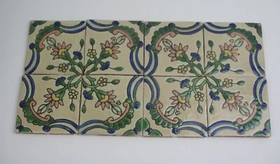 8 Stück Relief-Fliesen 10x10 Motiv: Florales Ornament [22-07-06] - Bild 1 von 3