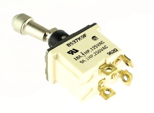 Nuevo interruptor palanca de palanca de bloqueo Eaton 8537K9F tamaño completo DPST 18A 125V 18 amperios - Imagen 1 de 1