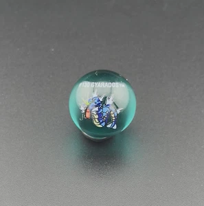 Pokemon Vintage Collectible Marble #130 Gyarados Blue/Green Clear RARE VTG Y2K - Picture 1 of 9