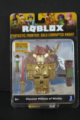 NUEVO EN CAJA ROBLOX Fantastic Frontier: Gold Corrupted Knight Mini Código de Artículo Virtual NUEVO Foto 1 de 2