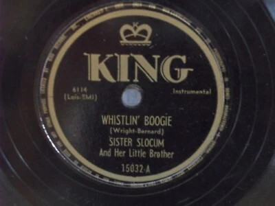 Sister Slocum & Her Little Brother,King 15032,"Whistlin Boogie",US,10" 78RPM, M- Foto 1 de 2