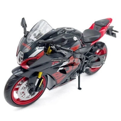 1:12 Suzuki GSX-R1000R Motorcycle Model Diecast Boys Toys Kids Gifts Black-Red - Image 1 of 4