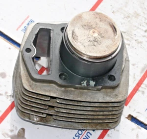 1979-1984 HONDA XL185 OEM CYLINDER BARREL W/PISTON USED ! - Picture 1 of 4