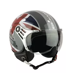 G-Mac Metro Evo Open Face Motorcycle Scooter CE Approved Helmet - London Light - Picture 1 of 7