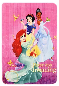 Super Kids Disney Princesses Pink Fun Floor Rug (S) 100x150cm **FREE DELIVERY** - Bild 1 von 5