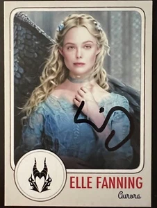 Maleficent ELLE FANNING SIGNED One of a Kind Card - RARE - Picture 1 of 1