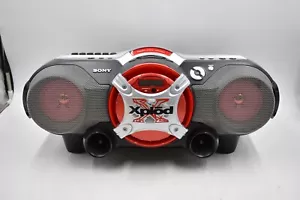 Sony Xplod CFD-G505 Mega Bass AM FM Radio CD Kassette Ghettoblaster LESEN - Bild 1 von 11