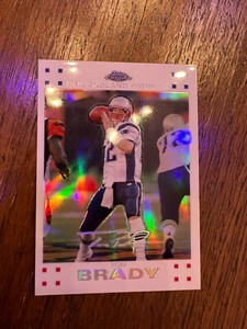 2007 Topps Chrome Tom Brady White Refractor /869
