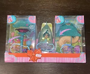 NEW Barbie Fairytopia 3 Pc Gift Set Magic Meadow & Wildering Wood Playset Blue - Picture 1 of 5