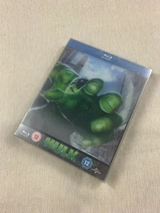 MARVEL'S HULK BLURAY ZAVVI EXCLUSIVE LIMITED STEELBOOK LENTICULAR,OPENED - Picture 1 of 4