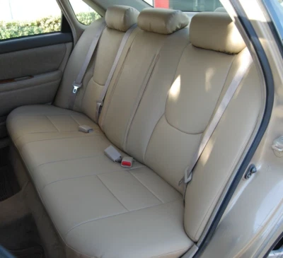 for TOYOTA AVALON 1995-99 IGGEE S.LEATHER CUSTOM FIT REAR SEAT COVERS 13 COLORS - Image 1 of 4
