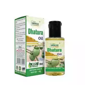 SANSU Dhatura Oil 100% Pure Herbal Oil 50ml (Pack of 2) Free Shipping - Picture 1 of 3