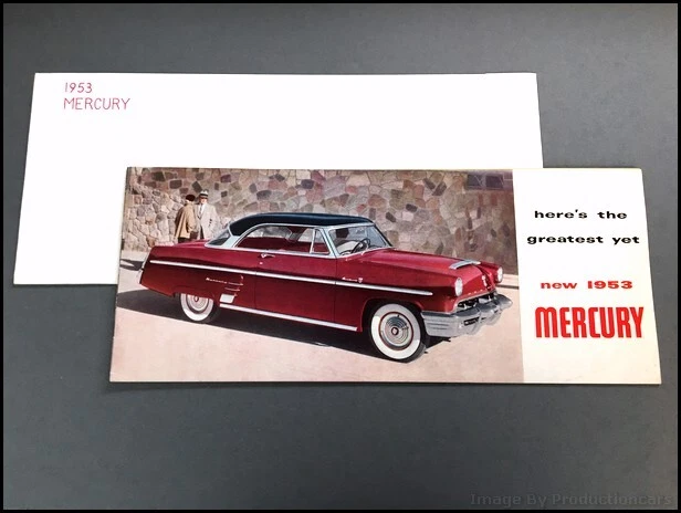 1953 Mercury 24-page BIG Vintage Brochure Catalog - Monterey Convertible Wagon Foto 1 de 4