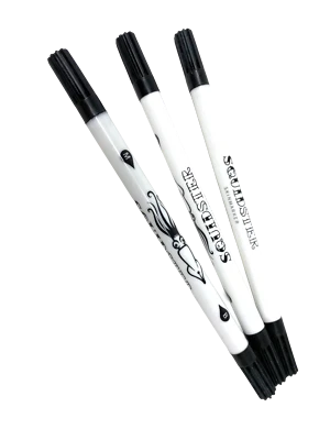INKgrafiX® Squidster Hautstift Schwarz - Tattoo Piercing Stift Skinmarker Marker
