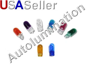 T10 194 161 168 158 W5W 2825 2886x Glass Side Marker Instrument Panel Bulb - Picture 1 of 1