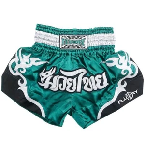 FLUORY Muay Thai Fight Shorts,MMA Shorts Clothing Training Cage Fighting - Picture 1 of 3