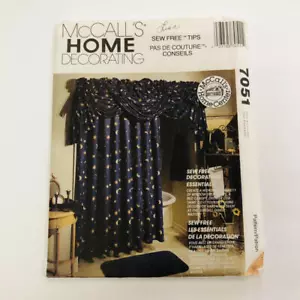 Tratamientos de ventana vintage con patrón de costura McCall's 7051 sin cortar - Imagen 1 de 2