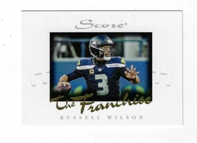 RUSSELL WILSON 2020 PANINI SCORE THE FRANCHISE CARD 28 PRINT RUN = 1251 SEAHAWKS - Image 1 of 2