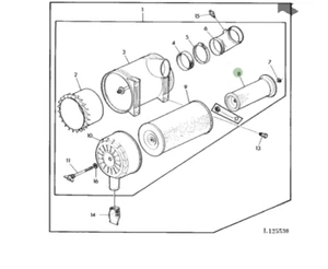 Genuine John Deere Tractor Air Filter AL67195 2755 2955 3050 3350 3055 3255 - Picture 1 of 1