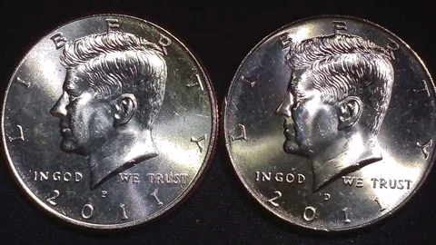 2011 P&D Kennedy Half Dollar (2 Coin Lot) Cover