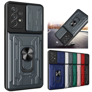 For Samsung S22 Ultra S21 Plus S20 FE Note 20 Card Slot Hybrid Phone Case Cover - Picture 1 of 20