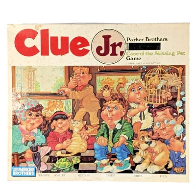 Vintage Parker Brothers Clue Jr. Board Game 1989 Complete Complete Tested - Image 1 of 4