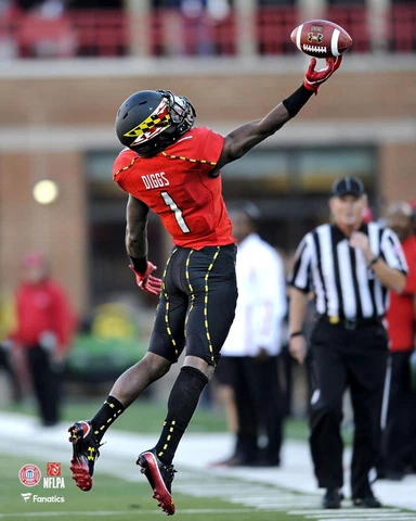 Stefon Diggs Maryland Terrapins Unsigned Catching Photograph Cover