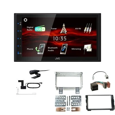 JVC Bluetooth 2DIN DAB+ Autoradio für KIA Cee'D 2009-2012 schwarz - Bild 1 von 4
