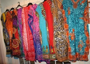 Long Beach Maxi Caftan One Size Kaftan Evening Wear, Robe,MuuMuu-Viscose-Choice - Picture 1 of 371