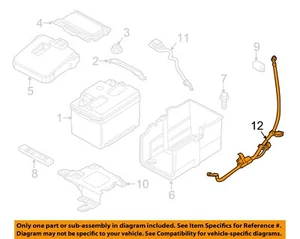 FORD OEM 2013 Focus Electrical Battery-Positive Cable CV6Z14300AA - Picture 1 of 2