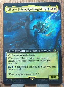 Magic The Gathering Liberty Prime, recargado FALLOUT 0944 SURGE FOIL MTHIC, ¡Paquete casi nuevo fresco! - Imagen 1 de 4