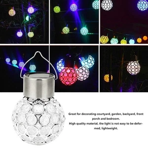 Color Changing Solar LED Ball Lights Garden Decor 7 Colors Outdoor Decoration - Picture 1 of 12