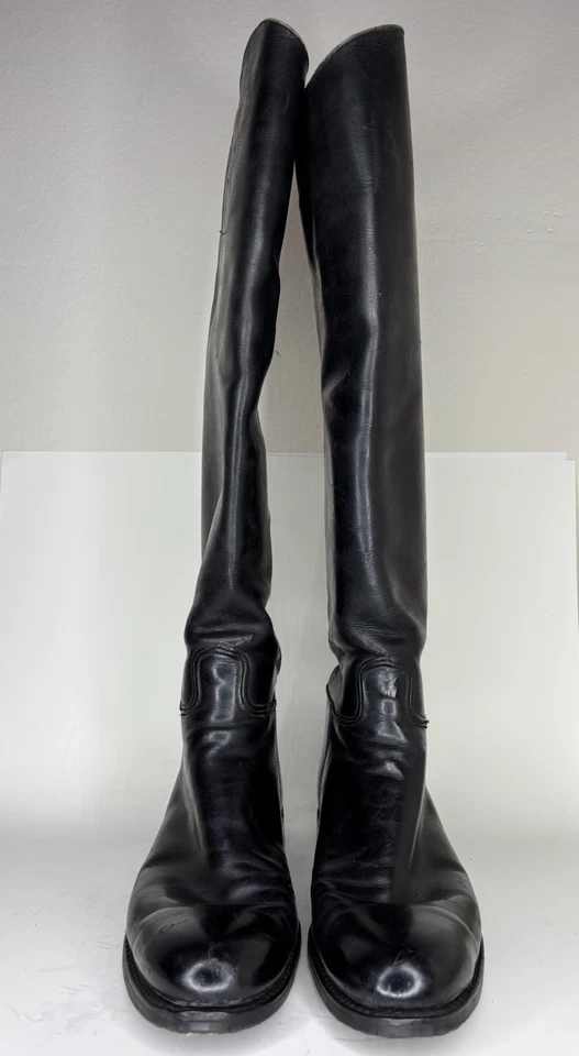 Dehner 靴子男式 12 码高皮革马术骑行美国制造小牛 12.5 英寸 — 第 1/4 张图片