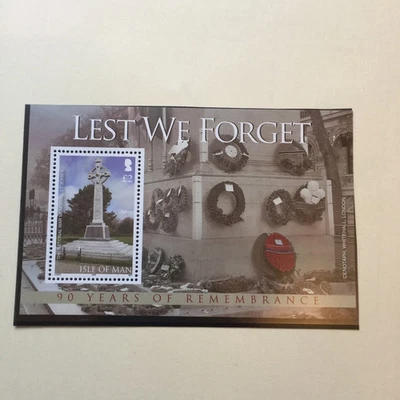 ISLE of MAN Mint Stamps MNH 2008 SG1466 Lest we Forget Minisheet Mint - Image 1 of 2