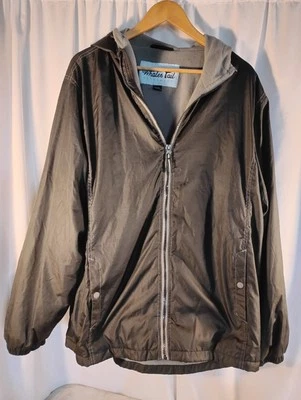 Китовый хвост куртка мужской размер XL черный толстовка с капюшоном пальто ветровка дождя Gear молнии - Изображение 1 из 4