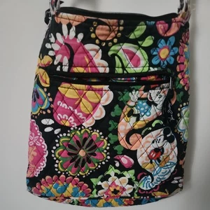 Disney's Vera Bradley Crossbody Midnight With Mickey & Minnie Mouse Purse Bag - Picture 1 of 4
